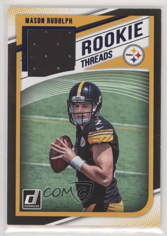 2018 Panini Donruss Rookie Threads Blue Mason Rudolph #5 3f2