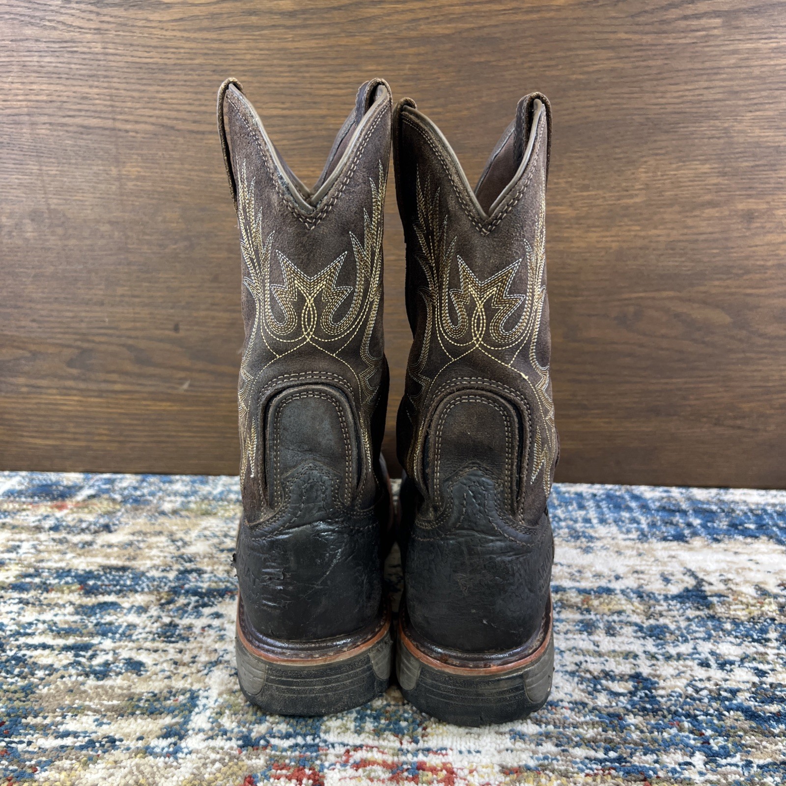 Ariat Boots Workhog Composite Toe Work Brown Leat… - image 7