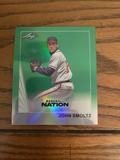 2026 Leaf Baseball Nation John Smoltz Mini Green Parallel 13/25!