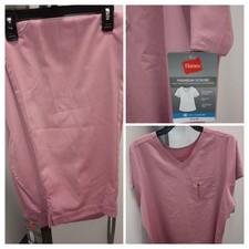 Unisex Hanes short sleeve premium scrubs set