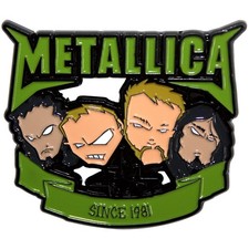 Metallica Since 1981 Heads Pin Badge One Size