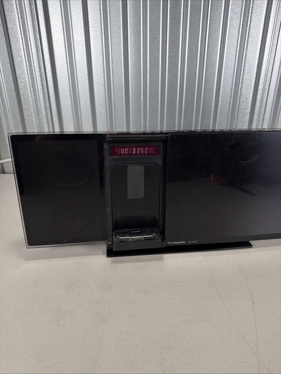 Panasonic Compact Stereo System SC-HC57 AirPlay FM Radio iPod Dock