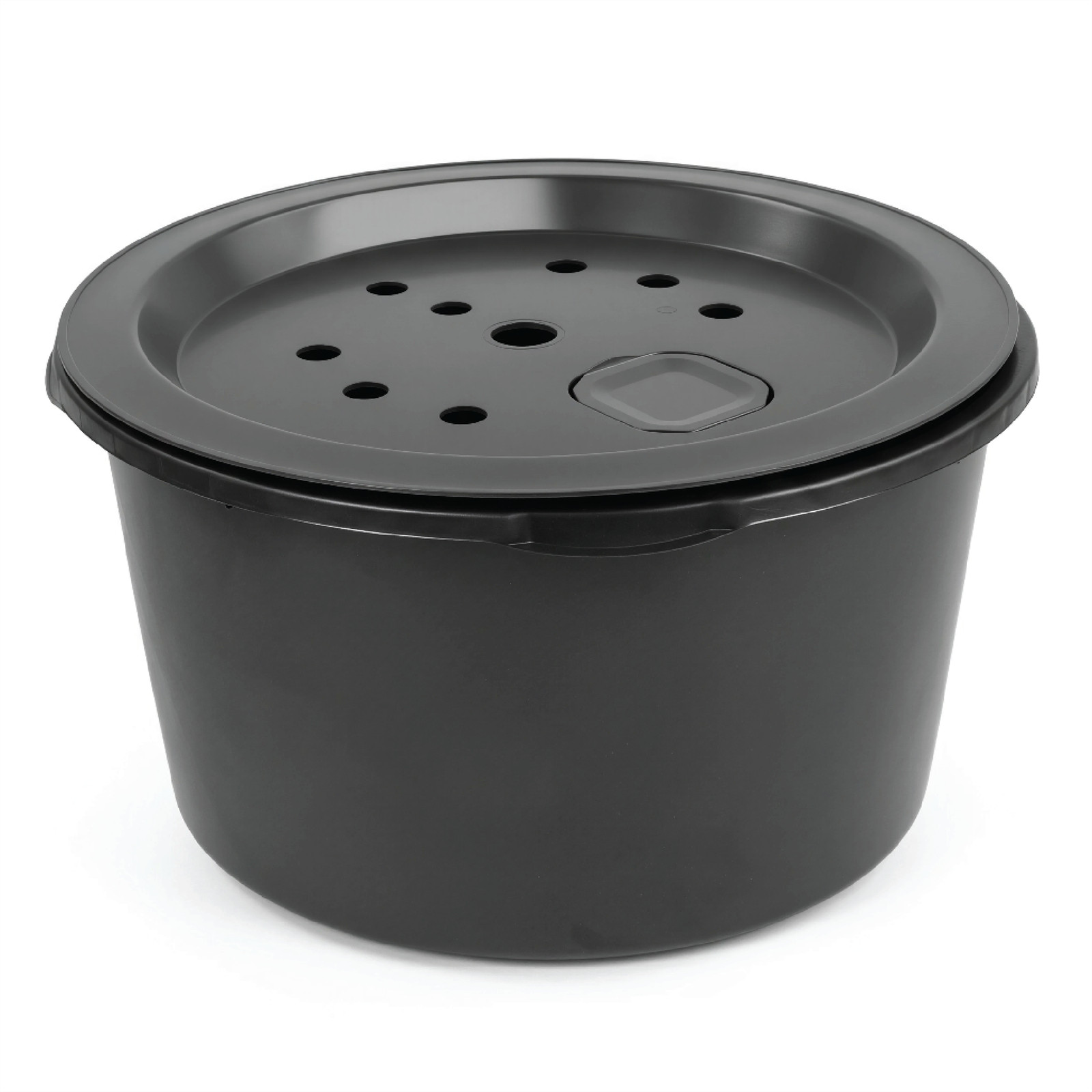 90 LITRE SUMP WITH LID ROUND GARDEN PEBBLE POOL WATER FEATURE RESERVOIR 66CM
