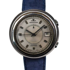 JLC Jaeger Snowdrop Memovox Speedbeat E877 1970s 43mm UFO Alarm Rare Steel Auto