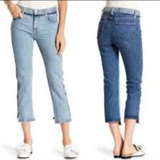 Current Elliot Jeans High Waist Somera Straight Leg Ankle Denim  Size 27