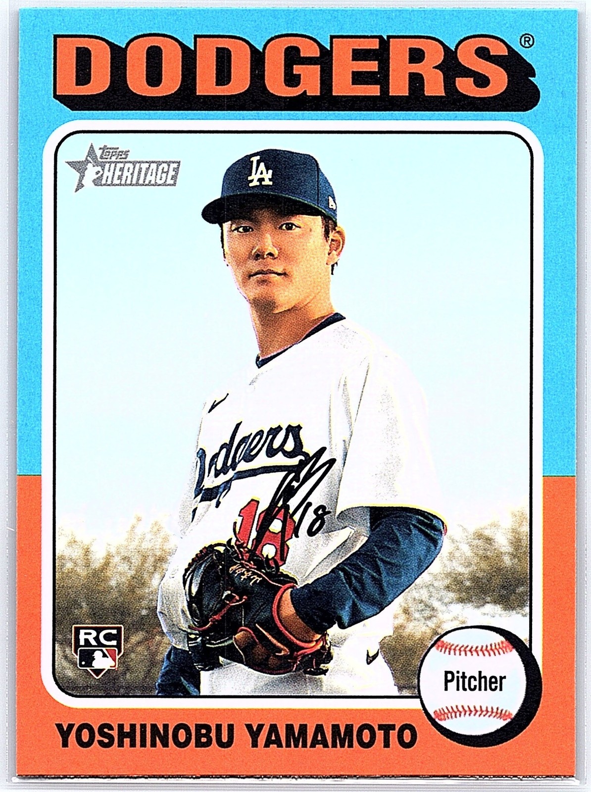 2024 Topps Heritage High Number Yoshinobu Yamamoto RC #553 Dodgers