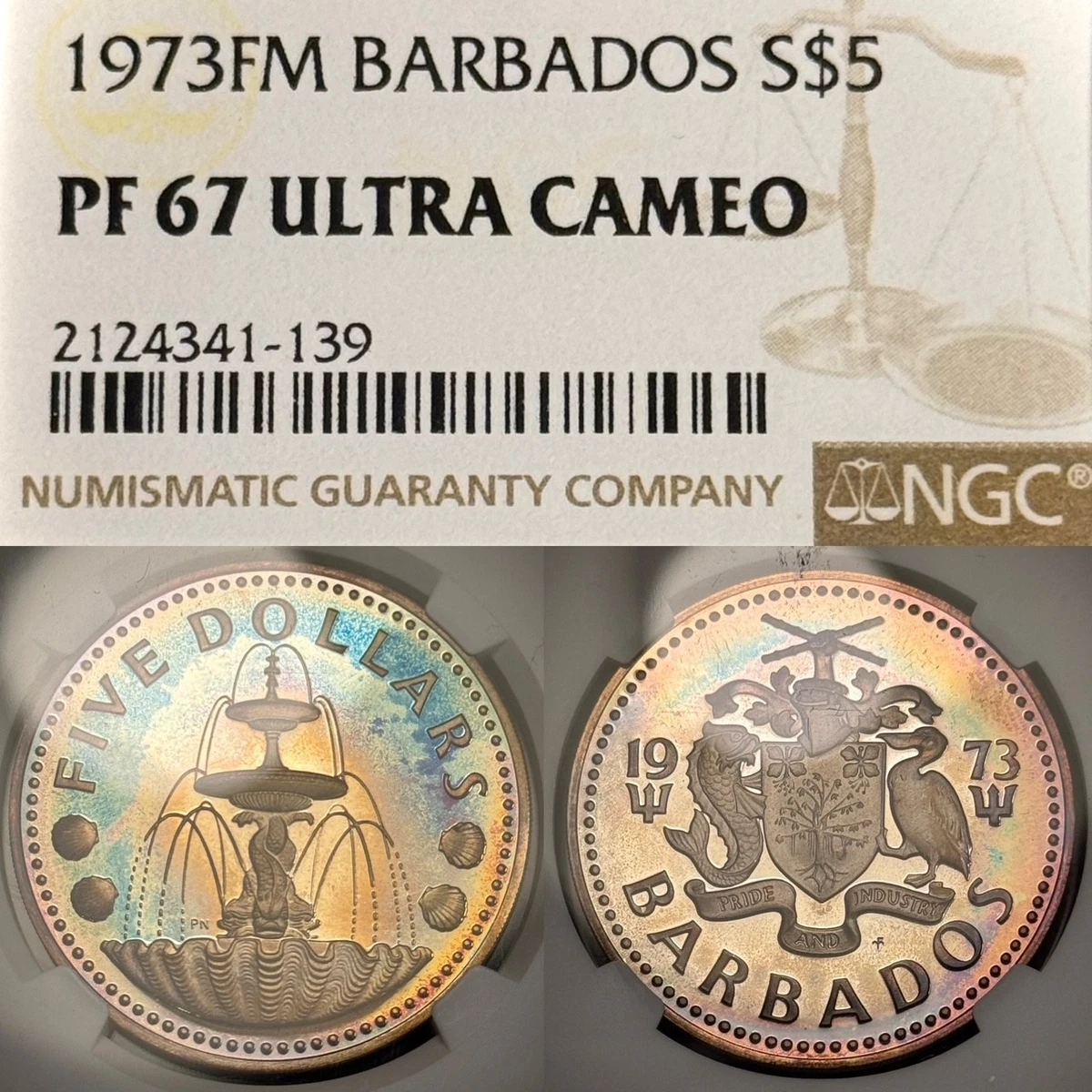 Silver 1973 Barbadian Coins for sale | eBay
