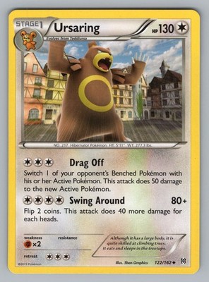URSARING 122/162 UC BREAKTHROUGH POKEMON NM BKT 2015