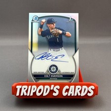 2023 Bowman Draft Chrome 1st Colt Emerson #CDA-CE Refractor Auto #187/499 Sea