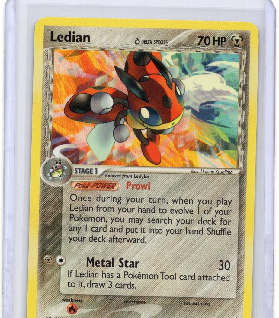 Ledian (Delta Species) 18/101 EX Dragon Frontiers Rare LP
