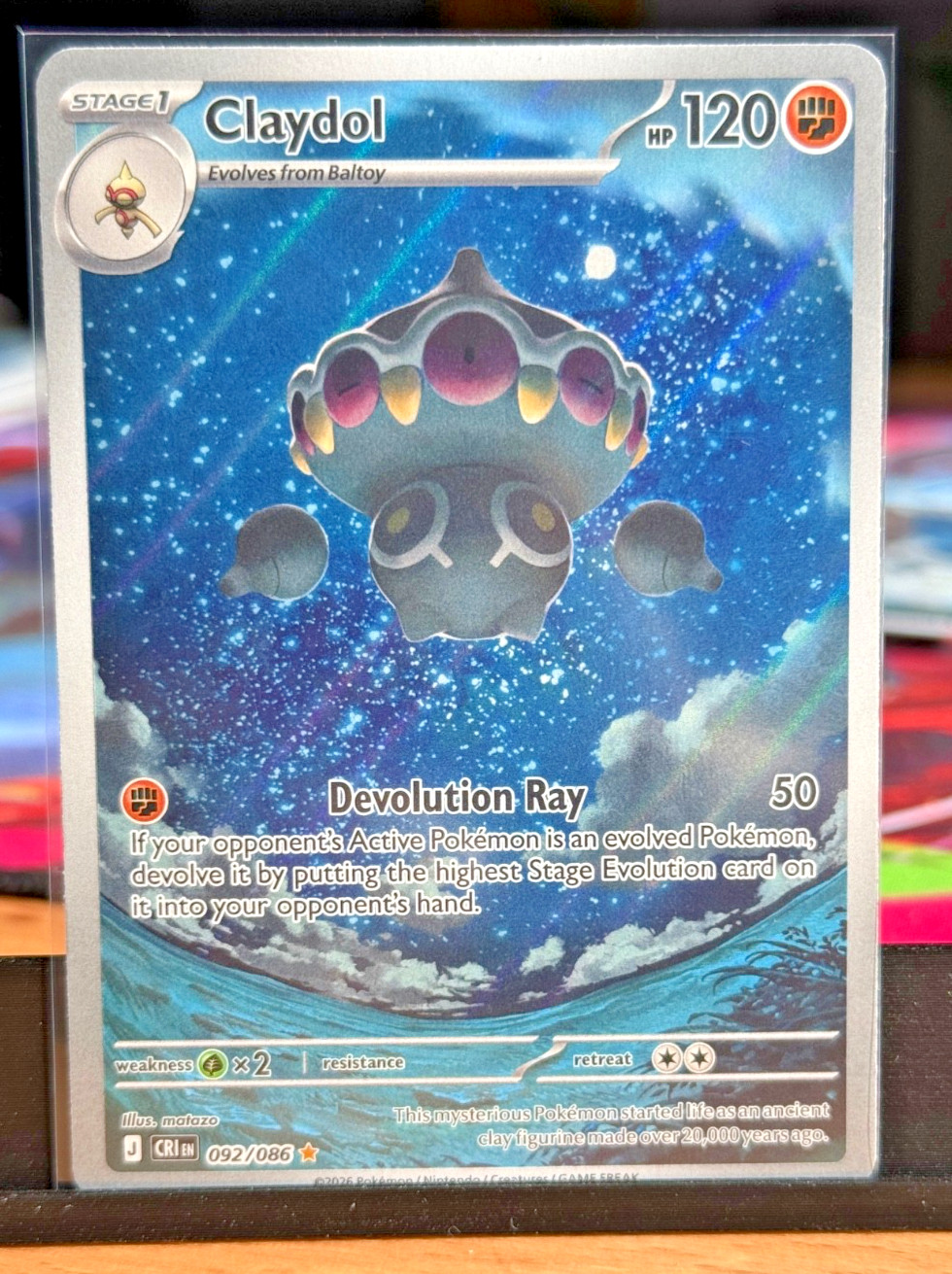 Claydol - 092/086 - Chaos Rising- Illustration Rare - Pokemon- NM
