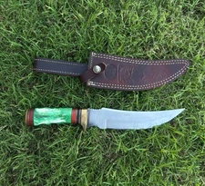 Chipaway Cutlery Bowie Knife – Stag Style Handle, Clip Point Blade 