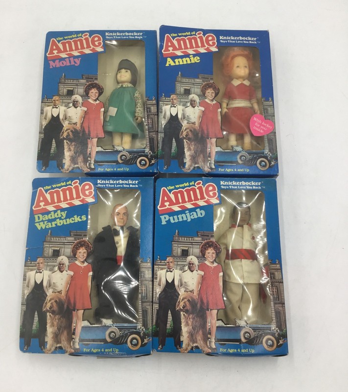 Vintage Knickerbocker The World of Annie Doll Lot 4 Annie Molly Daddy Punjab