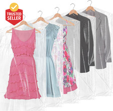 40 Pcs 72/40Inch Extra Long Garment Bags for Dresses Dry Cleaning Bags for Hangi