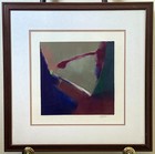 Hand Signed Dan Emerson Abstract Art Original Oil Painting 16 x 16 — photo 8