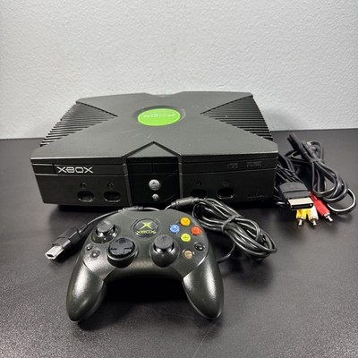 Microsoft Original Xbox Classic OG Console W/S Controller -tested