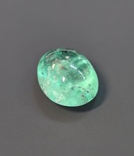Natural Emerald 1.22 Cts Smooth Oval Cabochon 8x6 MM Loose Gemstone For Jewelry