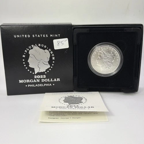 2023 P $1 Morgan Silver Dollar Uncirculated w/ Box OGP & COA