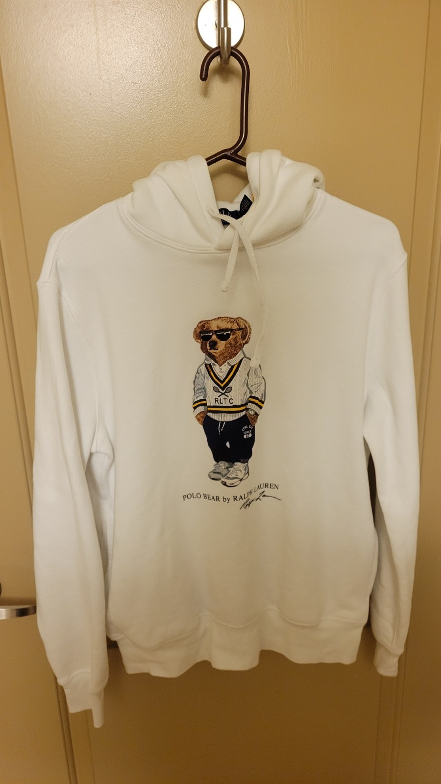 Polo Ralph Lauren Hoodie Mens M USA Tennis Club Bear Limited Fleece Jacket NWT