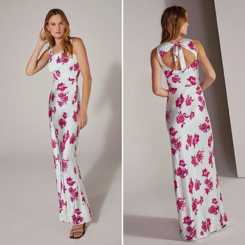 NWT Favorite Daughter The Sunroof Dress Summer Peony Green Pink Maxi Size 4 Sexy