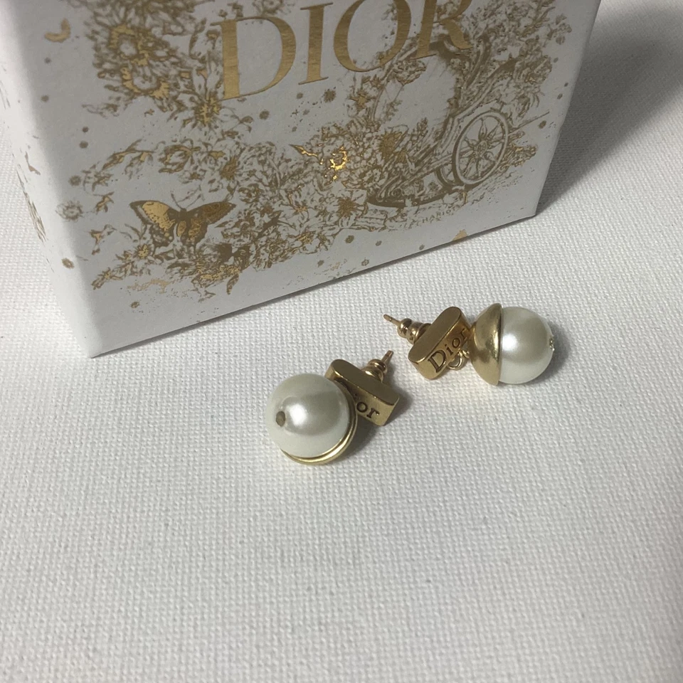 Authentic Dior Gold Earrings  - Image 2 of 2