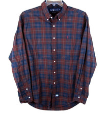 Ralph Lauren Long Sleeve Button Down Shirt Men's XL Plaid Cotton
