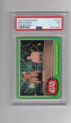 1977 Topps Star Wars #213 Monitoring the battle — PSA 5
