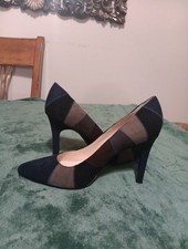 Nine West Shayleyo Faux Suede Multi-Colored Pump Heels Size 8.1/2 M