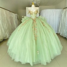 Quinceanera Dresses Off Shoulder Bow Appliques Ruched Party Ball Gown Sweet 16