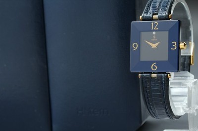 H. Stern Safira Collection Diamant Quarz 24 mm Edelstahl Damenuhr...