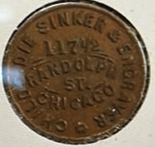 Chicago. Il civil war token manufacturer!