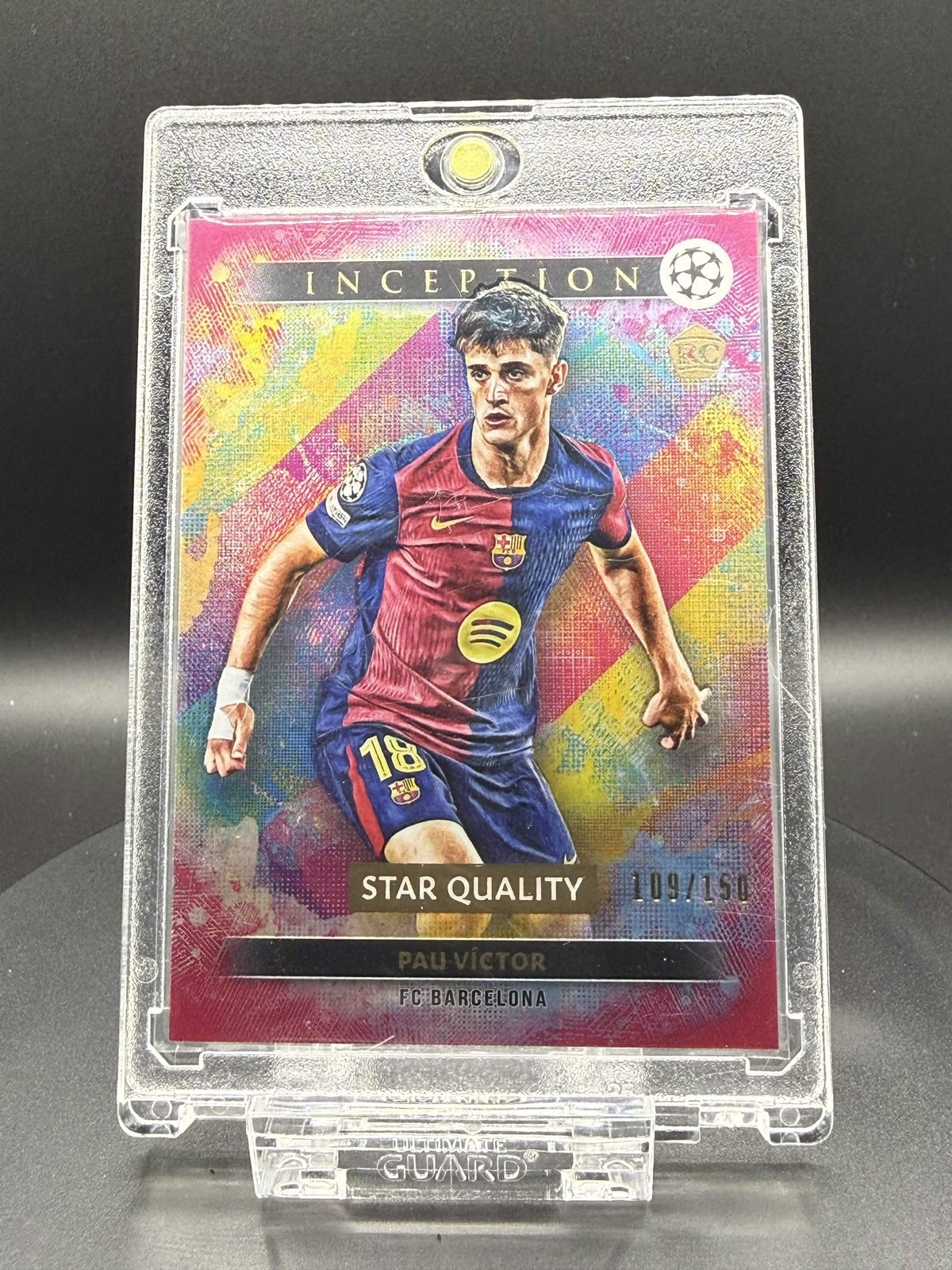 2024-25 Topps Inception UEFA Club Competitions #90 Pau Víctor Magenta #/150