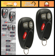 Keyless Entry Remote Key Fob - 2 Pack 3 Button Car Key Replacement Easy Setup