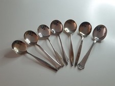 7x WMF 90er Silber Tassenlöffel Sammlung, Fächer, Bauhaus, Brüssel, Hamburg usw