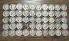 One Roll Lot of 50 Genuine Mercury Winged Liberty Dimes 1941-1945 90% Silver USA