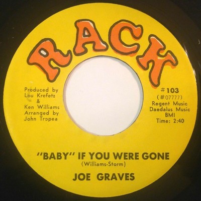 Joe Graves (2) - ''Baby'' If You Were Gone / It's Got To Be For Real, 7'', (Vinyl)