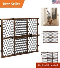 Position  Lock Adjustable Wood Baby Gate Farmhouse Collection