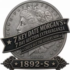 1892-S  MORGAN SILVER  DOLLAR  -  Rare S Mint Mark-- 7 day Extravaganza