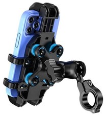 Motorcycle Phone Mount with Vibration Dampener, Anti-Shake Bike Phone Holder