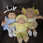 Vintage Cabbage Patch Kids Lot 3 Coleco Dolls 16in Signed Xavier Roberts Outfits