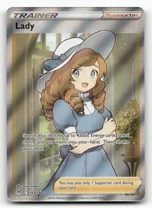 lady pokemon card price - Parasol 169/182 - Paradox Rift - Reverse Foil shuffle your deck.You may play only 1 Supporter card during your turn. Lady Trainer Pokemon Card |