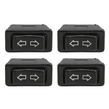 4PCS Universal 5-Pin Power Window Switch Set with Green LED Light DC 12V/24V