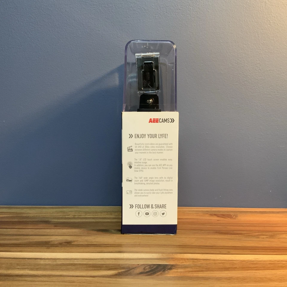 AEE Lyfe Shadow action camera 4K 1080p - Waterproof Touch Screen- life shadow - Image 3 of 4