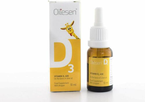 OILESEN Vitamin D3 400 Drops for Babies from Birth (Vegetarian) - Afbeelding 1 van 3
