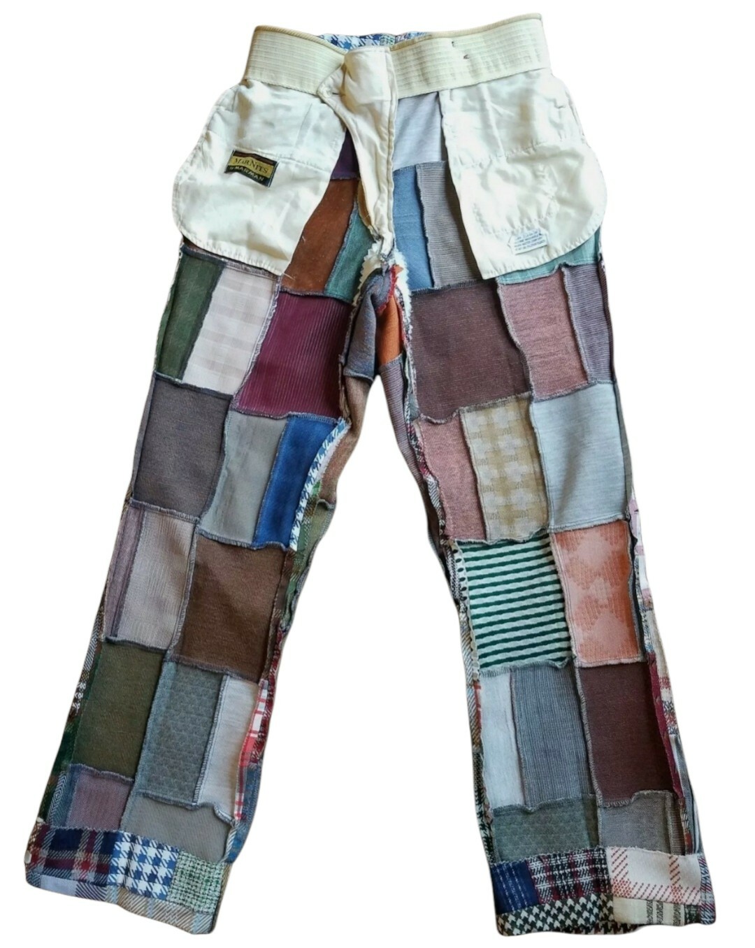 Vtg Marnits By Marman Patchwork Polyester Retro B… - image 4