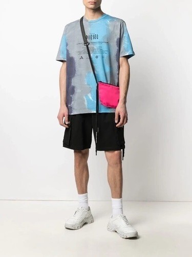 BNWT MEN RELAXED FIT DIESEL P-PRONE SHORTS-DEEP BLACK-US SIZE EXTRA LARGE (XL)