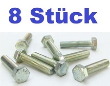 8x M8 x 35 Sechskantschrauben Maschinenschrauben M8x35 DIN 933 Gewindeschrauben