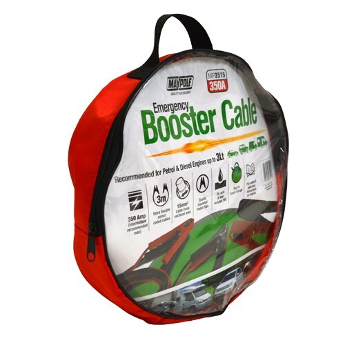 Cavi Booster Avviamento Batteria Auto Furgone Emergenza Salto 2m Resistenti Mp3515 - Miniatura 3