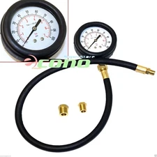Oil Pressure Tester Gauge Engine Diagnostic Test Kit 14mm 18mm Adapters 0-100psi