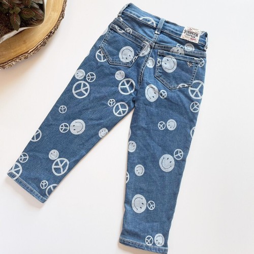 • Justice X Stranger Things Peace Sign Jeans • - Picture 4 of 8